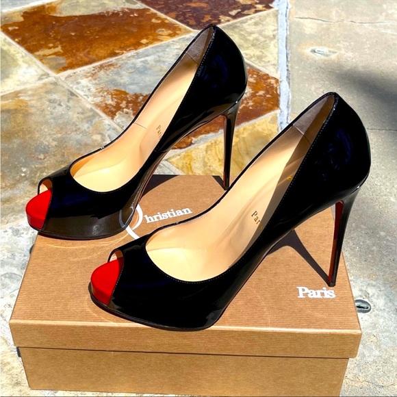 Christian Louboutin Shoes - Christian Louboutin New Very Prive Patent Red Sole Pumps